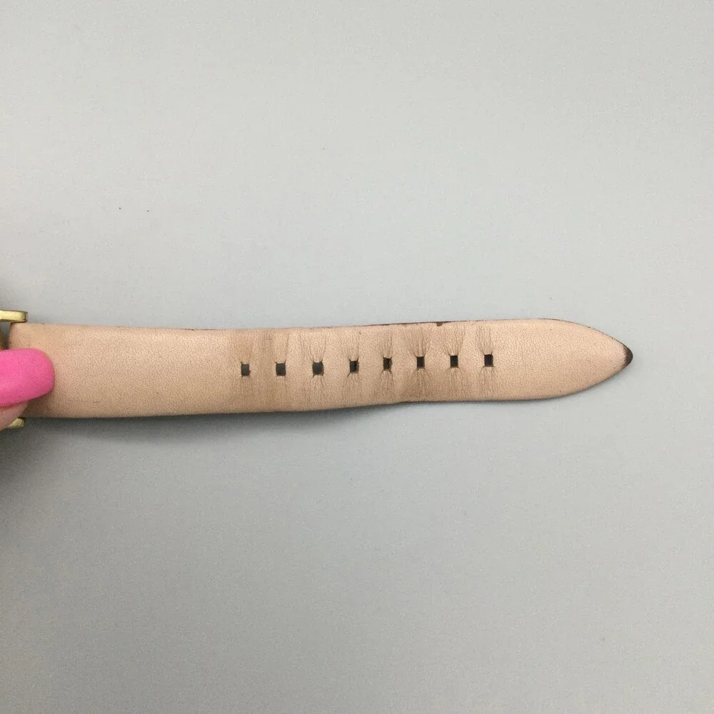 Michael Kors Womens Watch 38mm White Dial Gold Tone Beige Leather MK-7102 - Picture 8 of 15